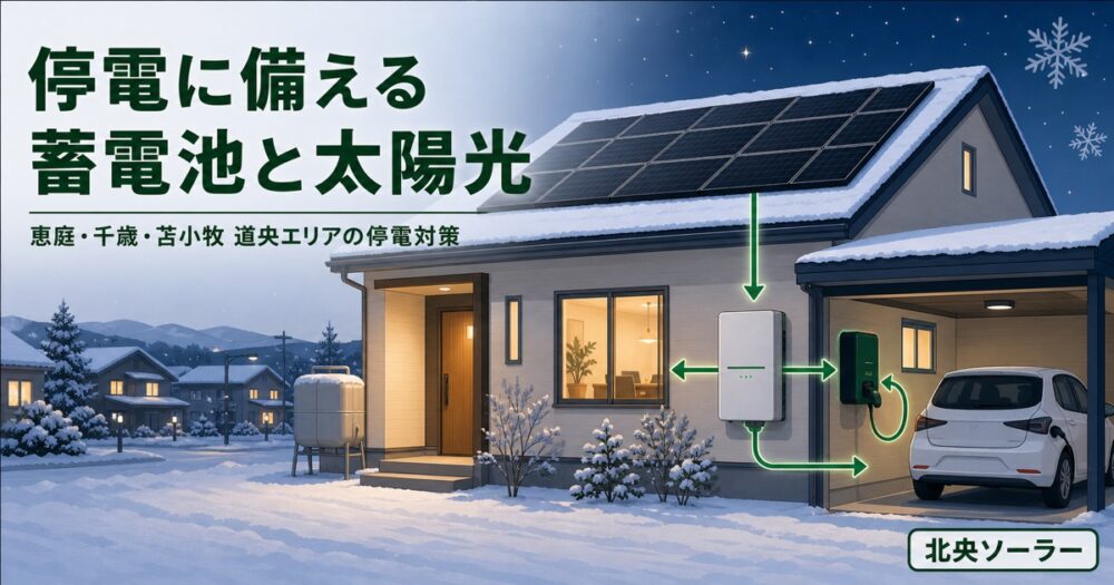 恵庭・千歳・苫小牧・北広島の停電リスクと蓄電池備え｜ブラックアウトから学ぶ備蓄電力